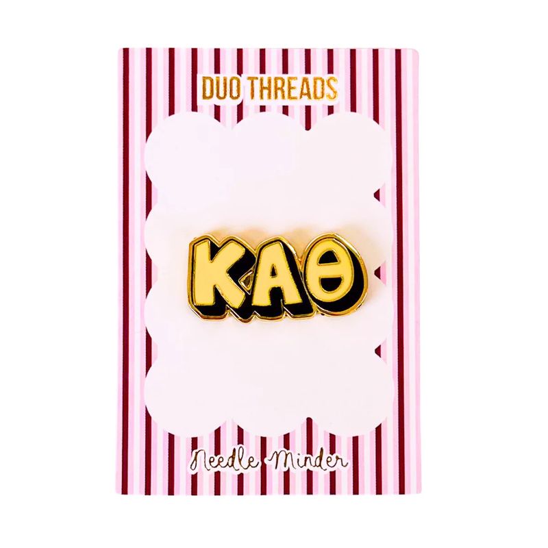 Sorority Bubble Letter Needle Minder-Kappa Alpha Theta