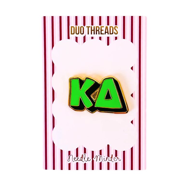 Sorority Bubble Letter Needle Minder-Kappa Delta