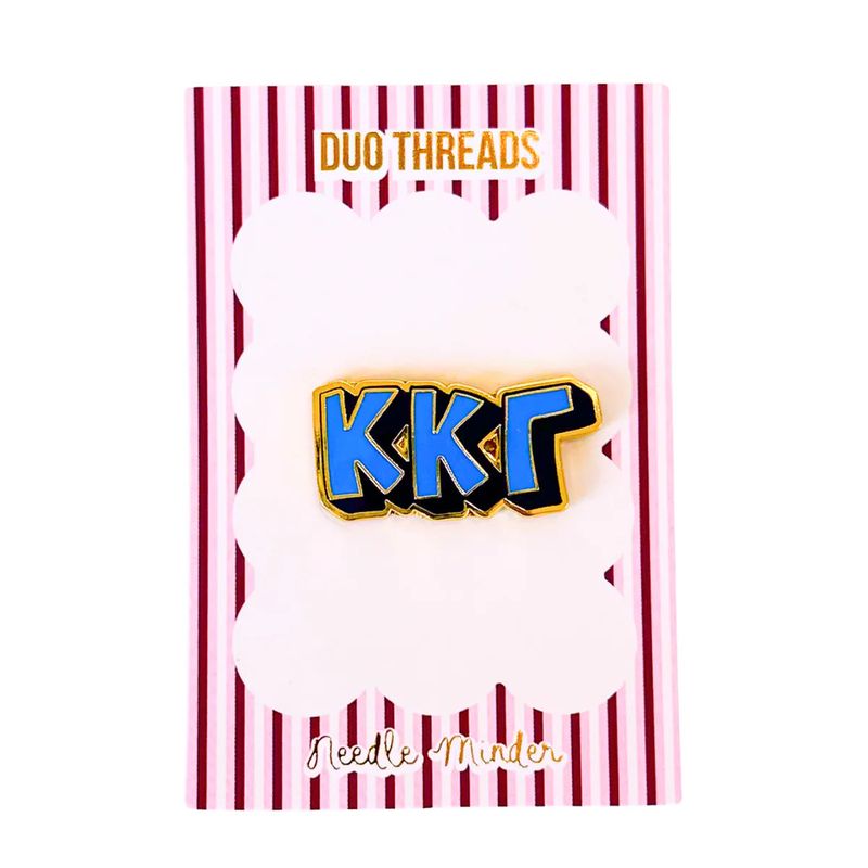 Sorority Bubble Letter Needle Minder-Kappa Kappa Gamma