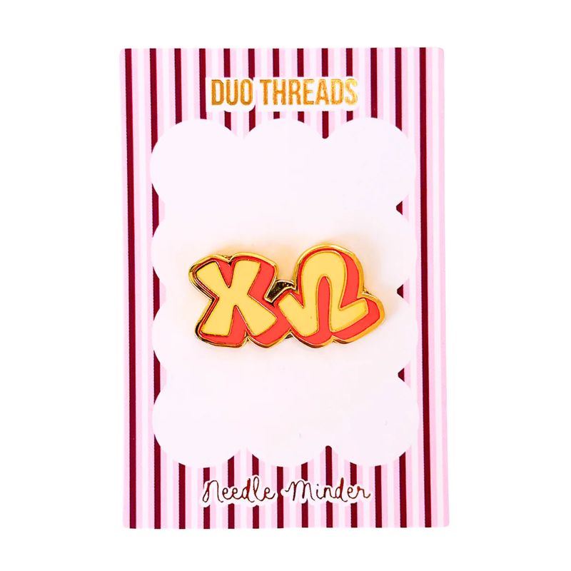 Sorority Bubble Letter Needle Minder-Chi Omega