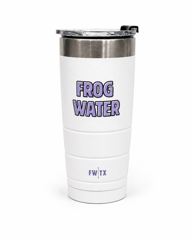 Frog Water 22 OZ White Tumbler