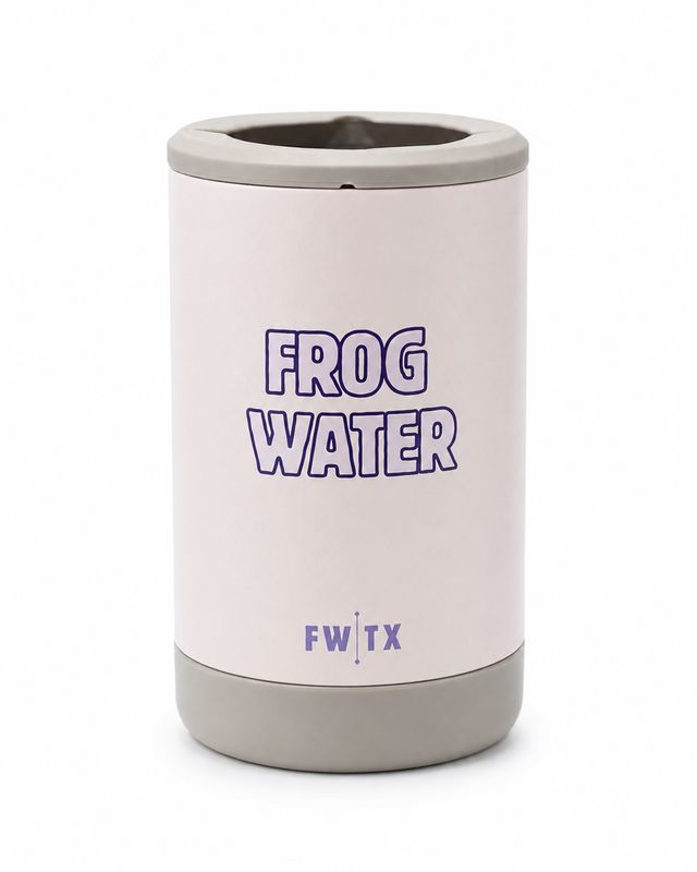 Frog Water White Drink Insulator