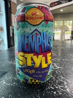 MEDDLESOME MEMPHIS STYLE LAGER, 12OZ CAN