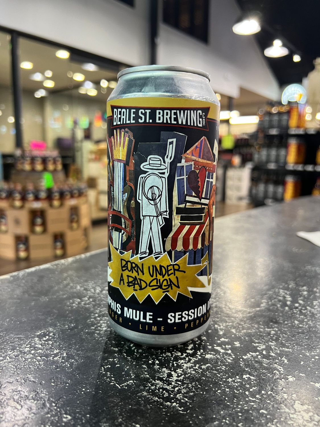 BEALE ST. BREWING BORN UNDER A BAD SIGN, 16OZ SINGLE