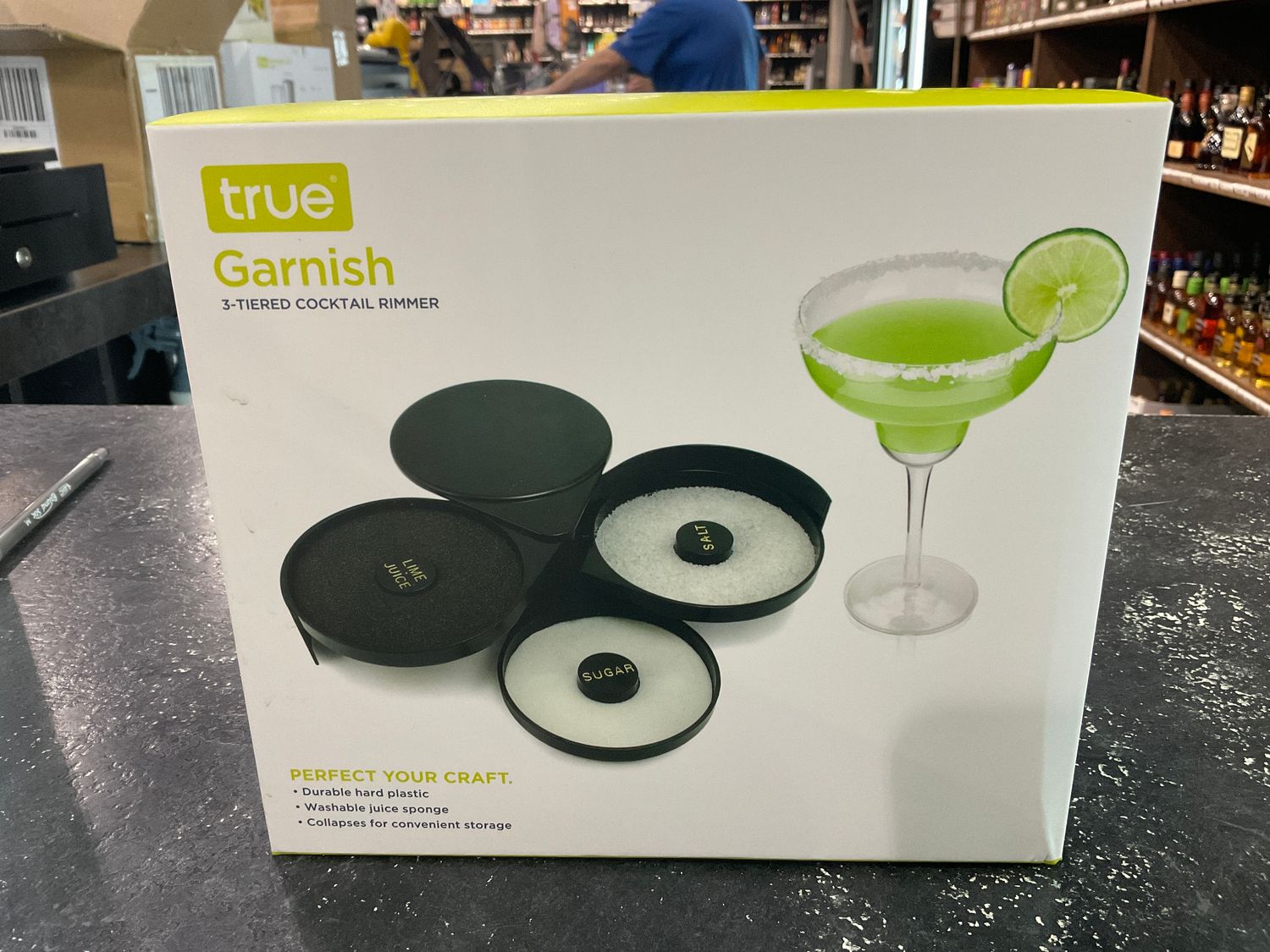 TRUE BRANDS 3 TIERED COCKTAIL RIMMER