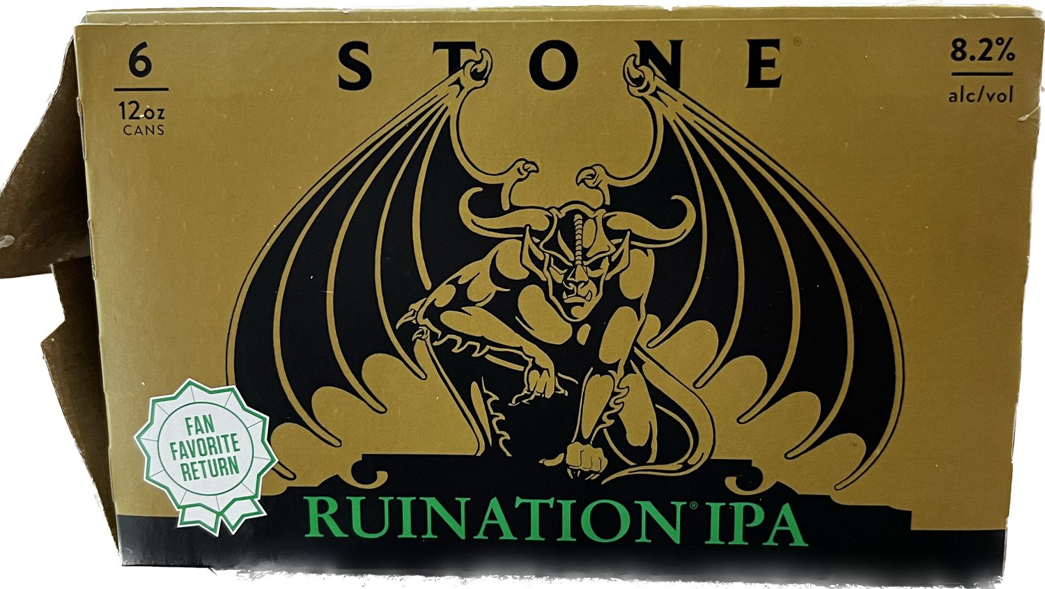 6PK, STONE RUINATION 12OZ CANS