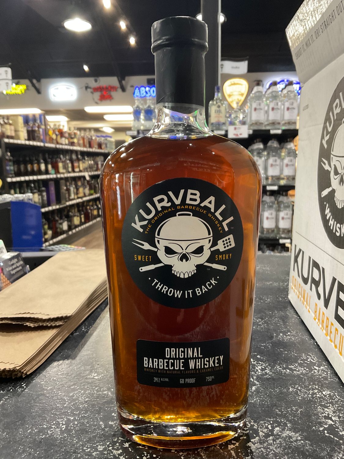 KURVBALL BBQ WHISKEY, 750 ML