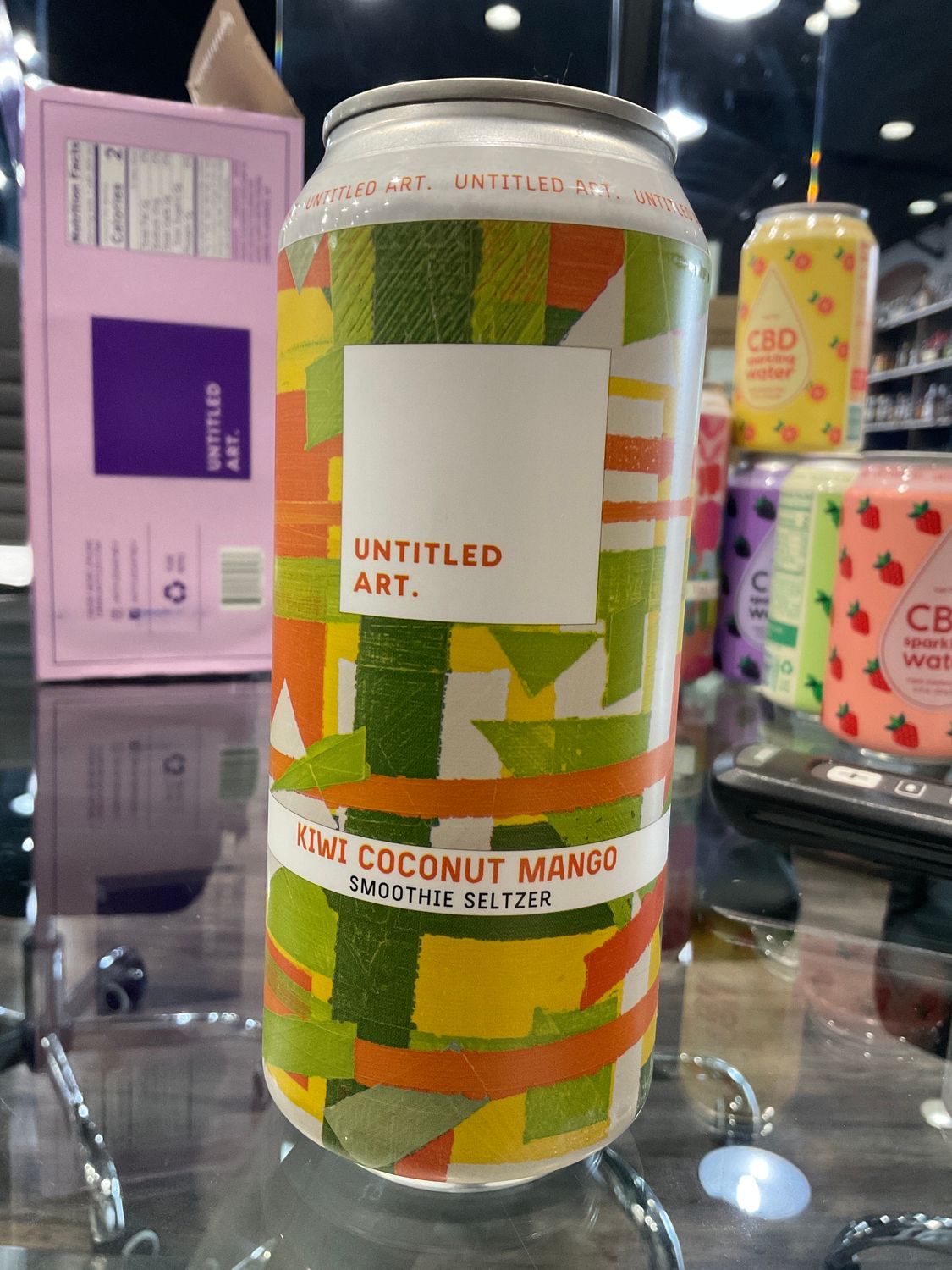 UNTITLED ART KIWI COCONUT MANGO SMOOTHIE SELTZER, 16OZ CAN