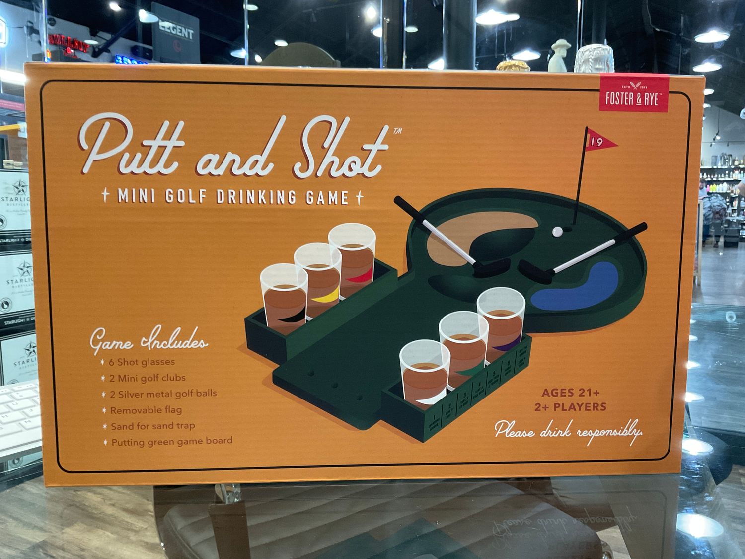 PUTT &amp; SHOT MINI GOLF DRINKING GAME