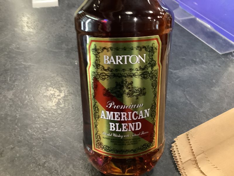 BARTON BLENDED WHISKEY, 1.75 L