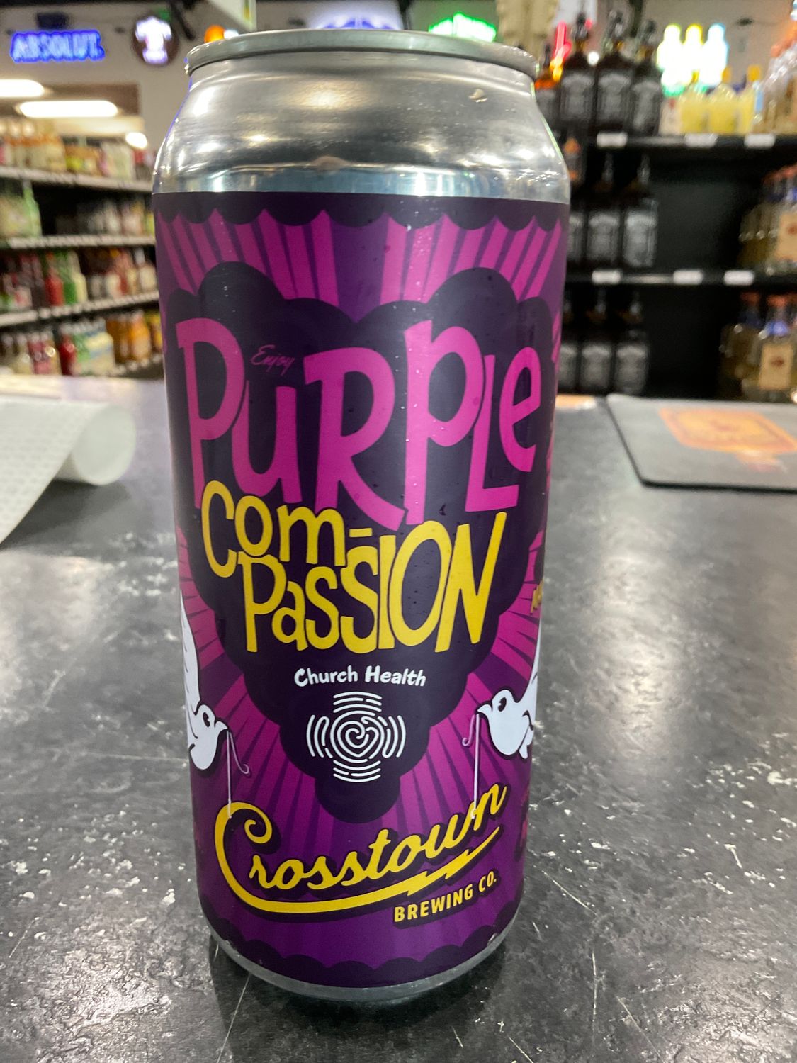 CROSSTOWN PURPLE COMPASSION CONCORD GRAPE SOUR, 16OZ CAN