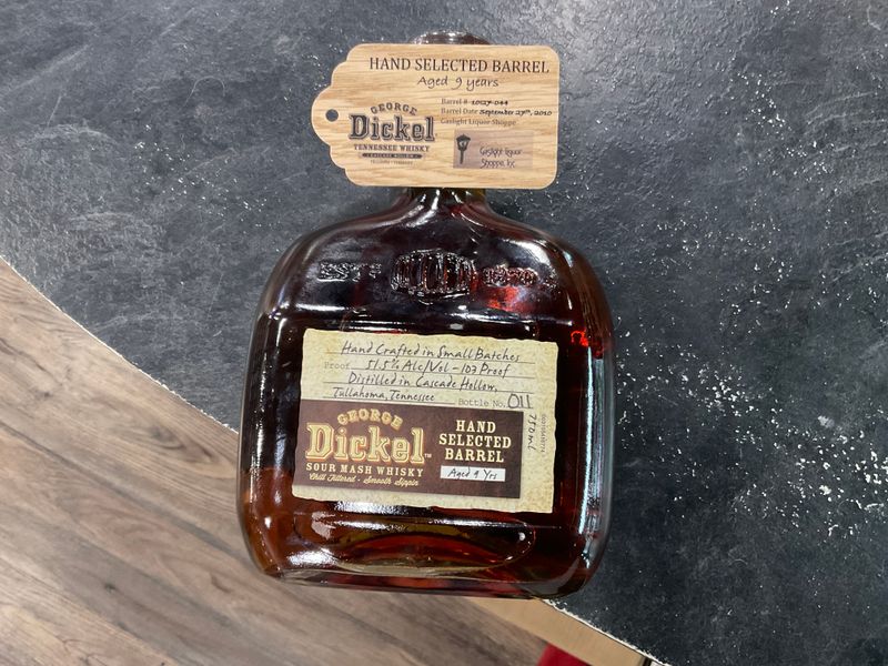 DICKEL “9YR” GASLIGHT HAND SELECTED WHISKEY, 750ML
