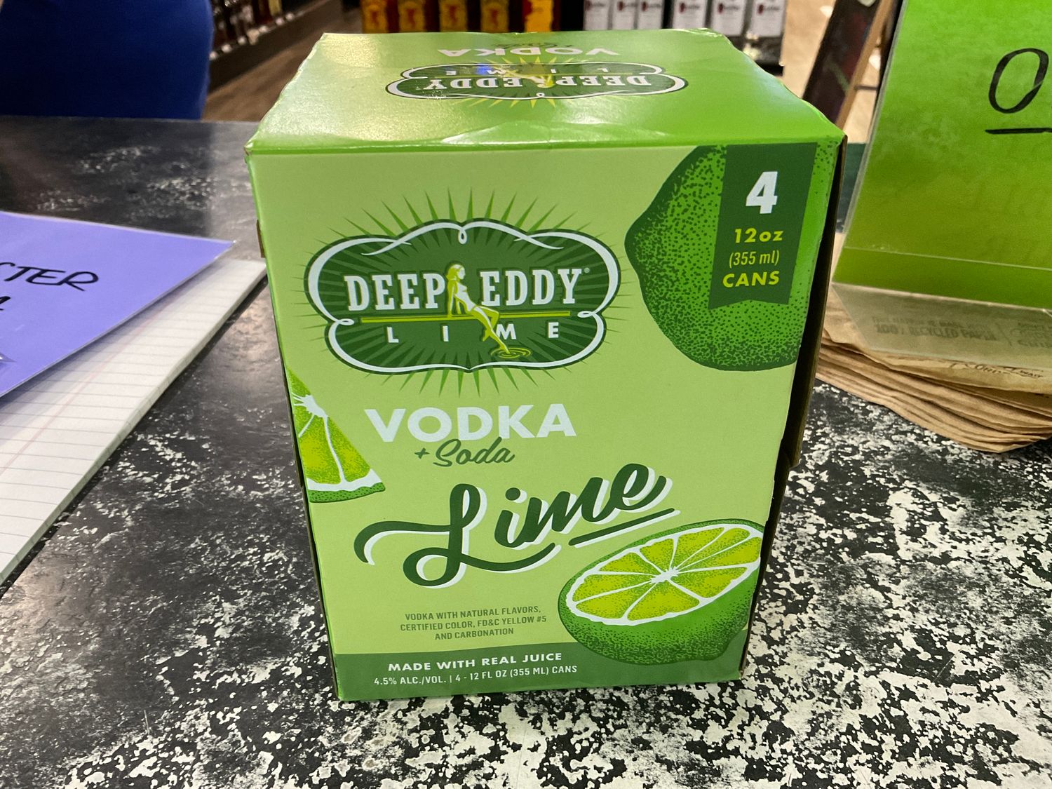 4PK, DEEP EDDY CANS LIME VODKA SODA