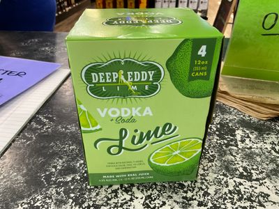 DEEP EDDY LIME VODKA SODA, 4 PACK