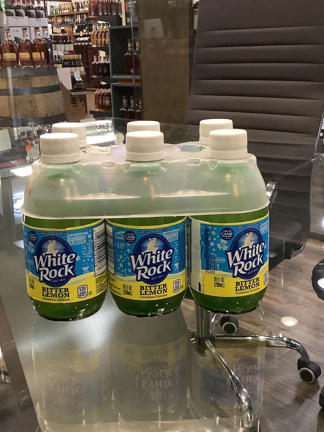 WHITE ROCK BITTER LEMON, 6 PK