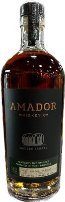 AMADOR DOUBLE BARREL RYE WHISKEY PORT FINISH, 750ML