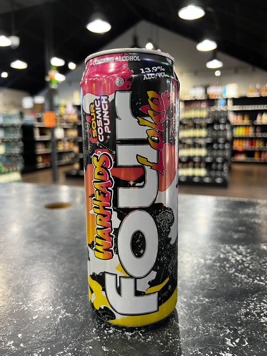 FOUR LOKO WARHEADS SOUR COSMIC PUNCH, 24OZ
