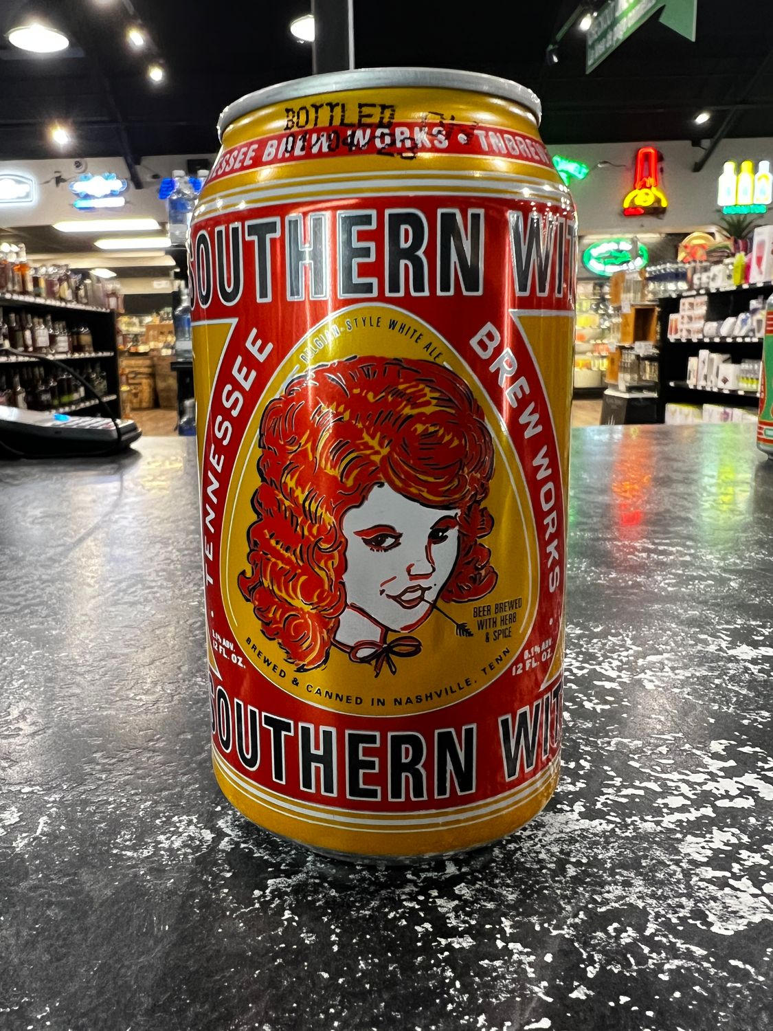 TENNESSEE BREW WORKS SOUTHERN WIT BELGIAN WHITE ALE, 12OZ SINGLE