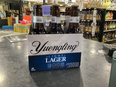 YUENGLING LIGHT LAGER, 6 PACK 12OZ BOTTLES