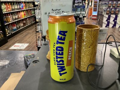 TWISTED PEACH HARD ICED TEA, 24OZ CAN
