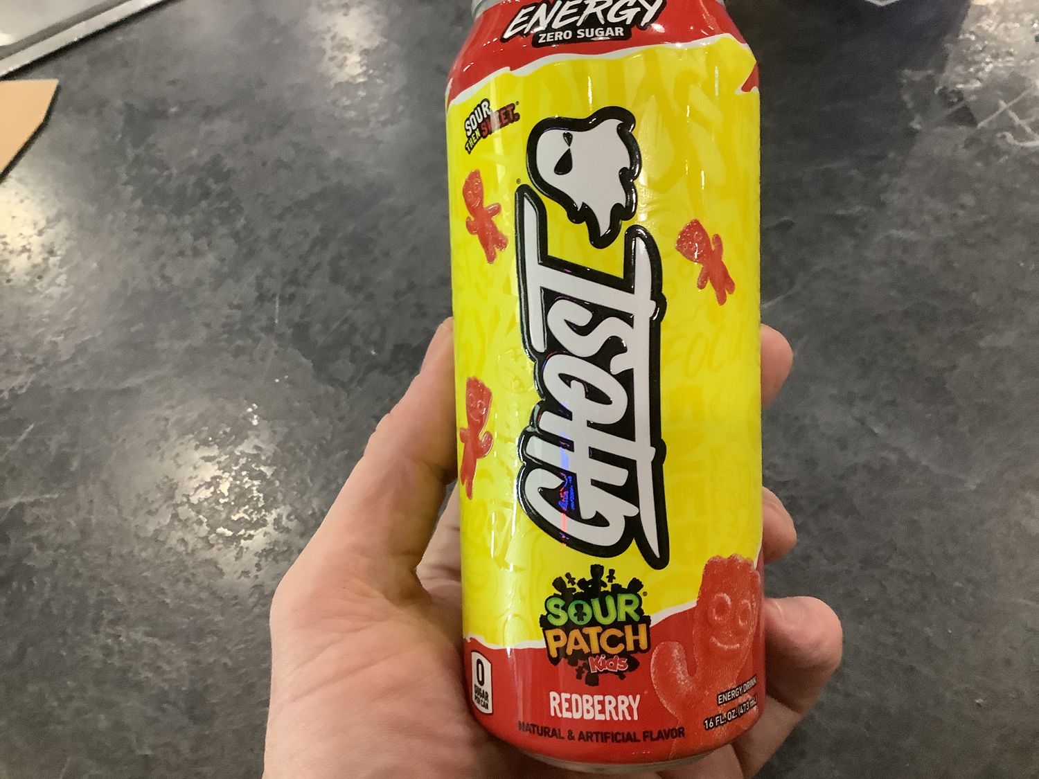 GHOST SOUR PATCH REDBERRY 16OZ CAN