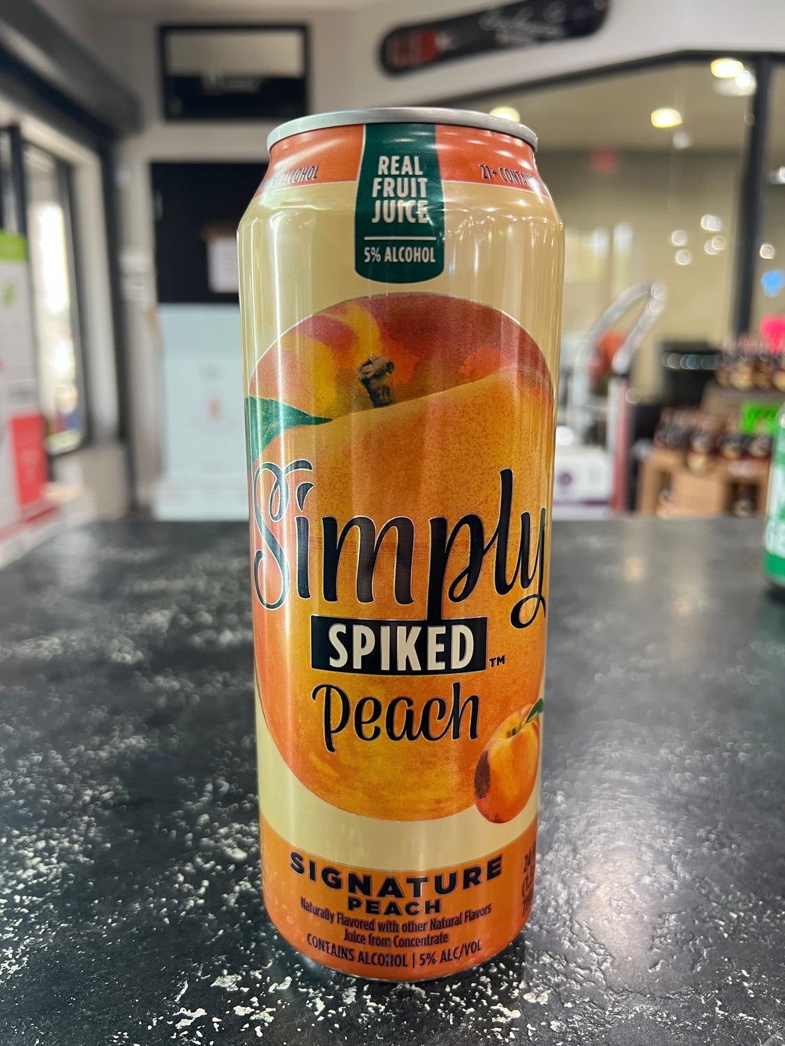SIMPLY SPIKED PEACH, 24OZ CAN
