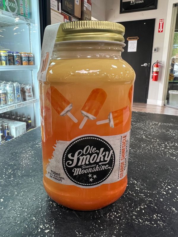 OLE SMOKY ORANGE SHINESICLE MOONSHINE, 750ML