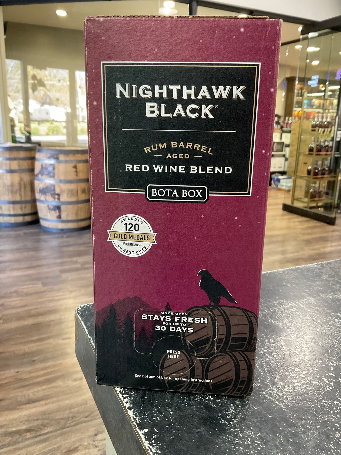 BOTA BOX NIGHTHAWK RUM BARREL AGED RED BLEND, 3L
