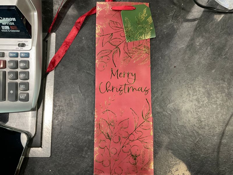 CAKE WALK MERRY CHRISTMAS SINGLE  BOTTLE GIFTBAG