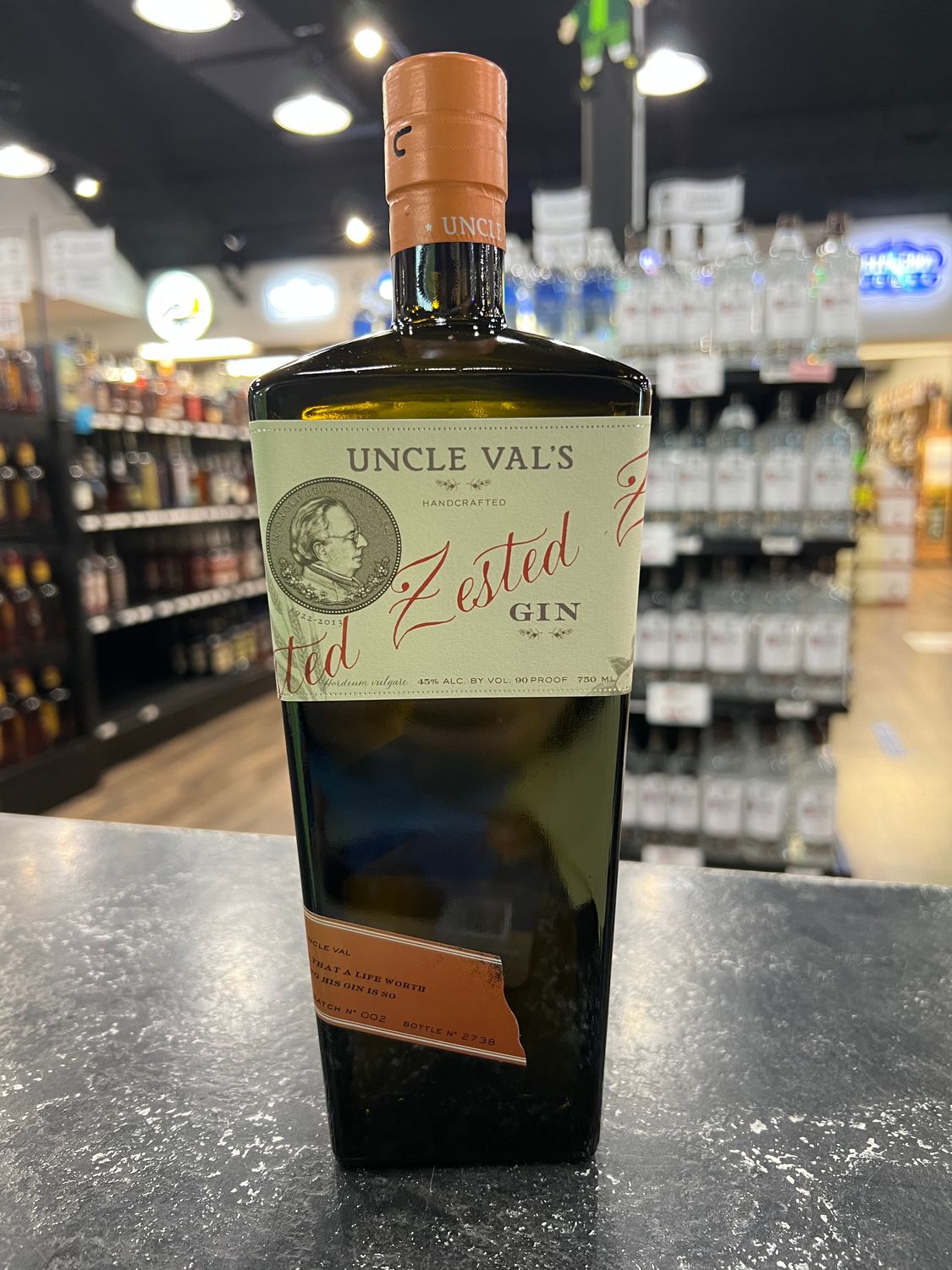UNCLE VAL’S ZESTED GIN, 750ML