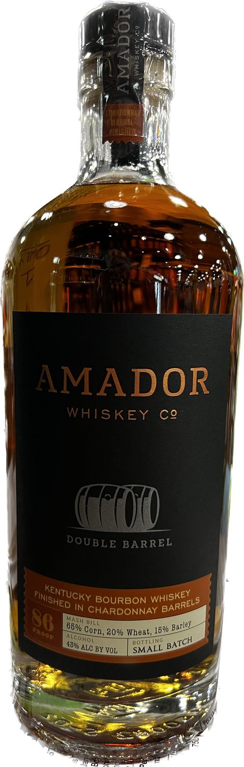 AMADOR DOUBLE BARREL CHARDONNAY FINISH BOURBON WHISKEY, 750ML