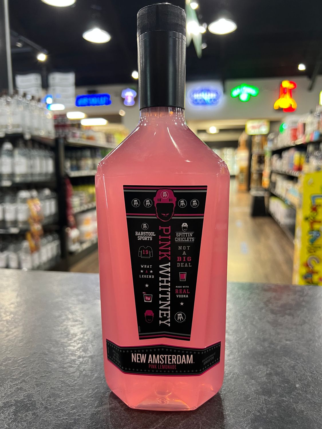 NEW AMSTERDAM PINK WHITNEY TRAVELER VODKA, 750ML