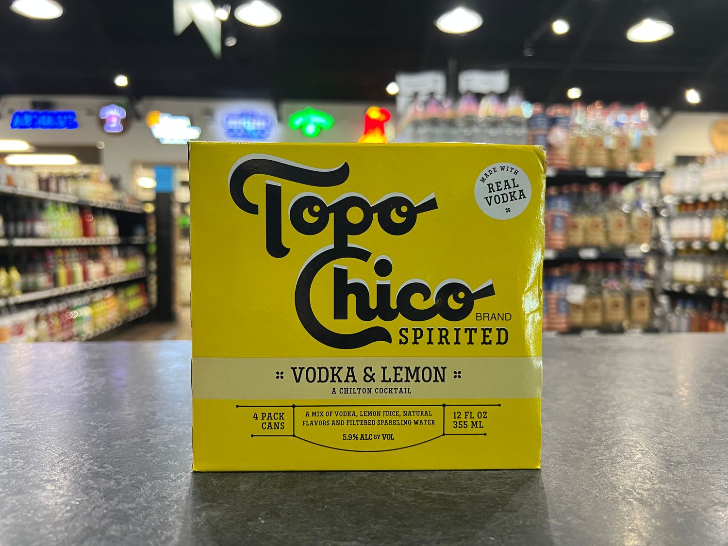 4PK, TOPO CHICO SPIRITED VODKA &amp; LEMON