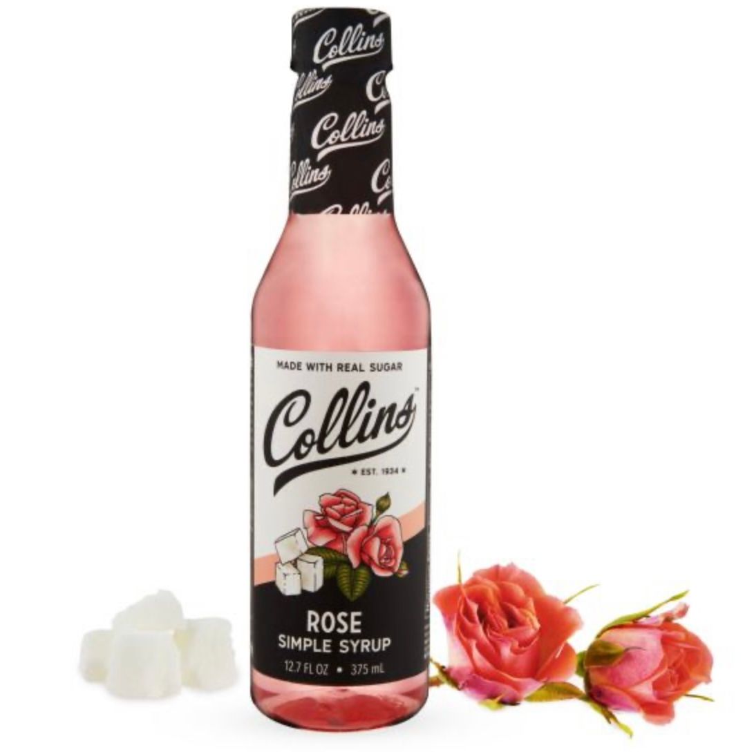 COLLINS ROSE SIMPLE SYRUP, 12.7OZ