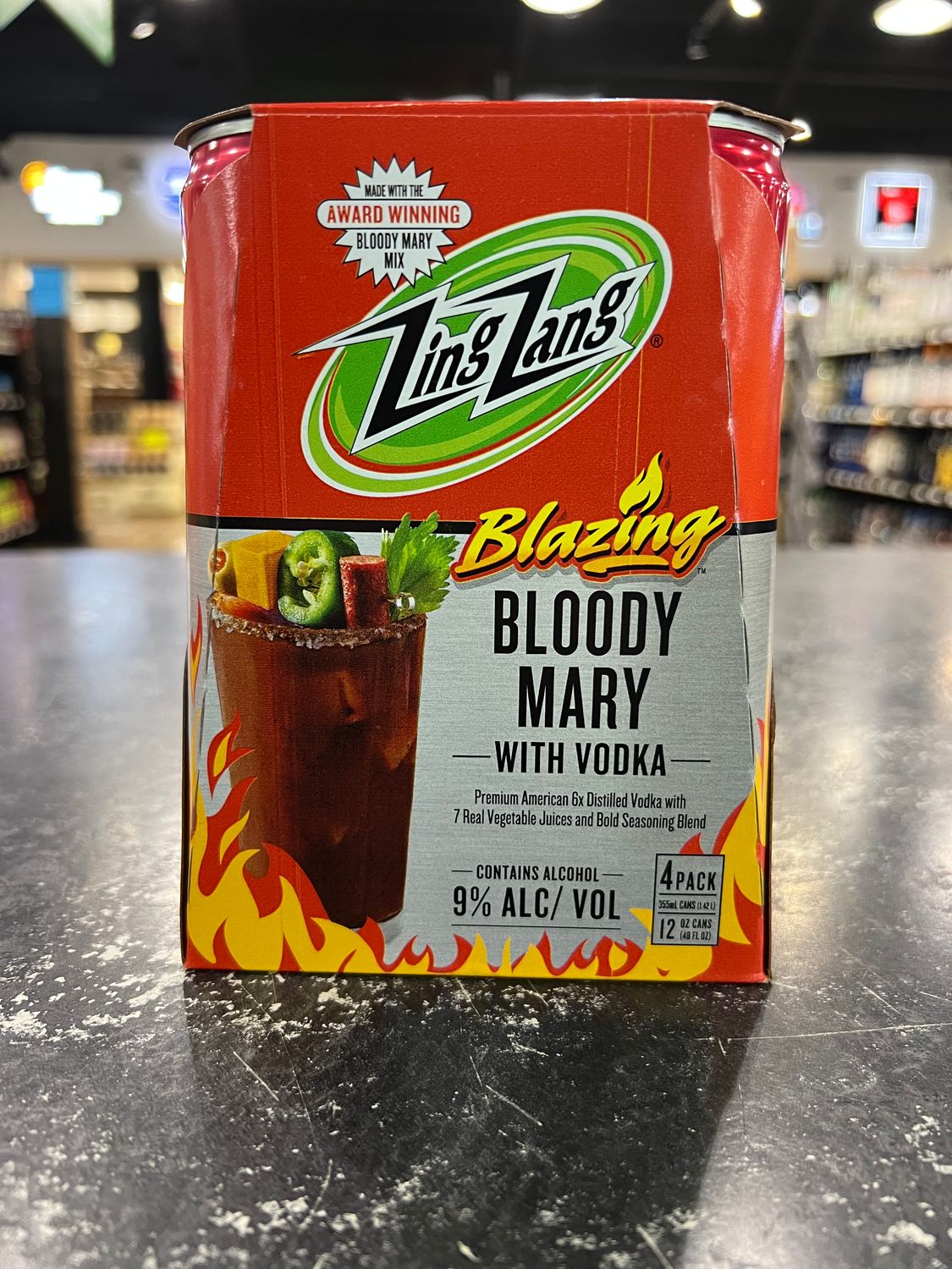 ZING ZANG BLAZING BLOODY MARY, 4PK CAN