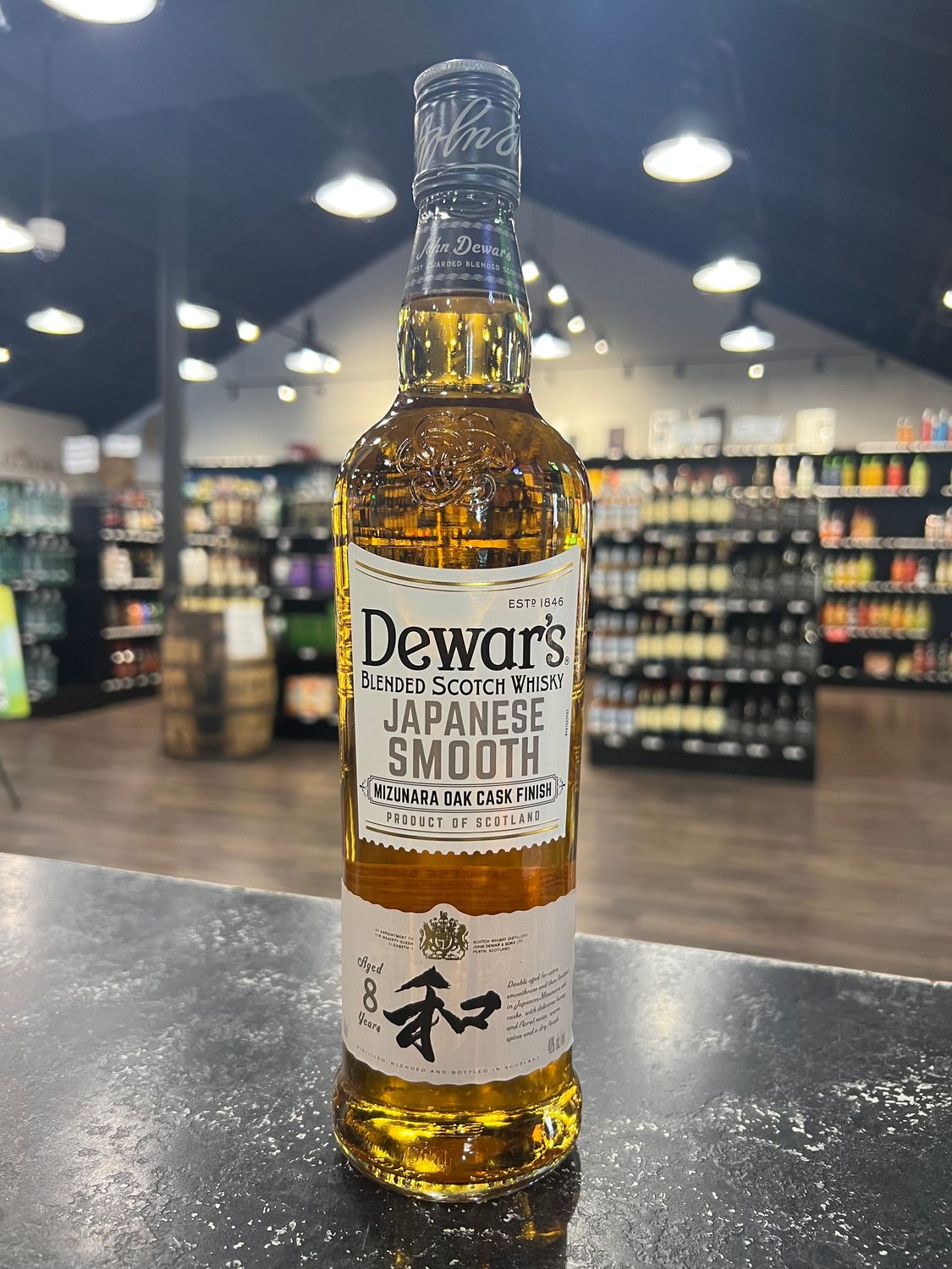 DEWAR’S 8 YR BLENDED SCOTCH MIZUNARA CASK , 750ML
