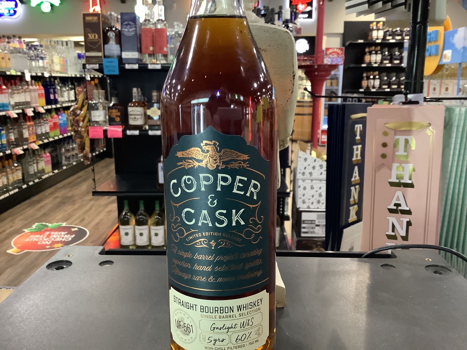 COPPER &amp; CASK GASLIGHT SINGLE BARREL BOURBON MF-561 750ML