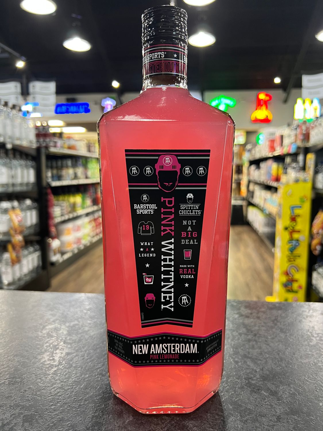 NEW AMSTERDAM PINK WHITNEY VODKA, 1.75L