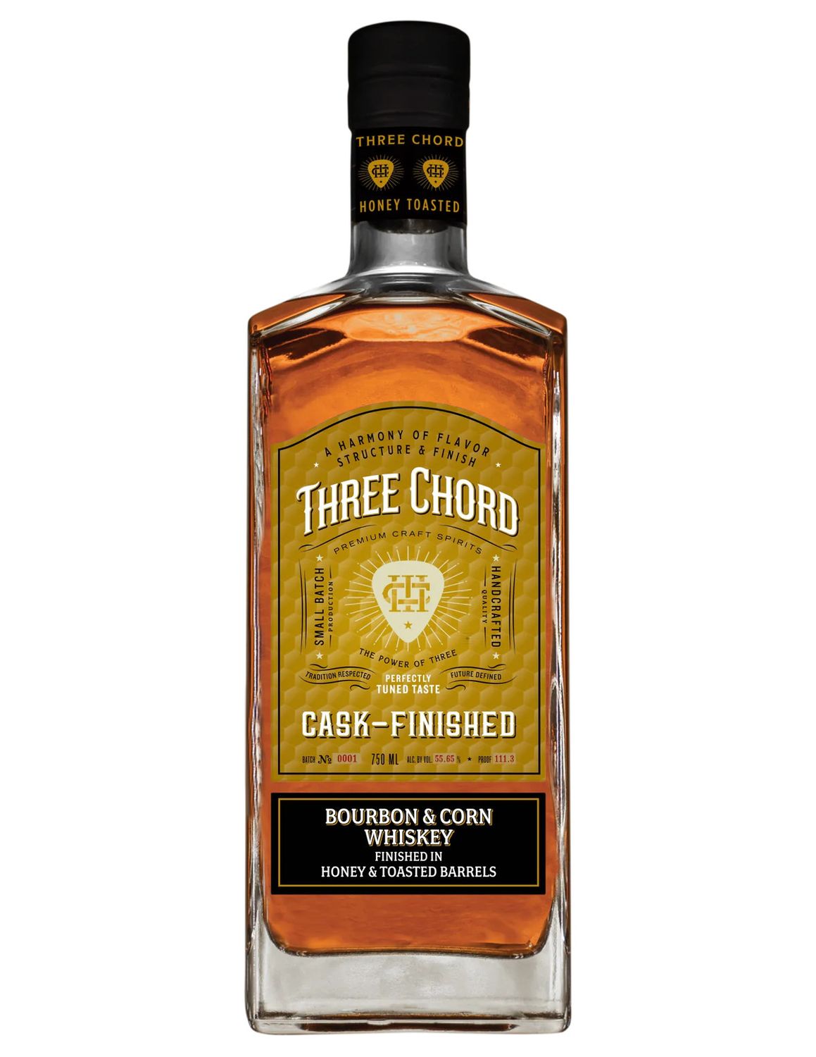 THREE CHORD BOURBON HONEY &amp; TOASTED BARREL FINISH, 750ML