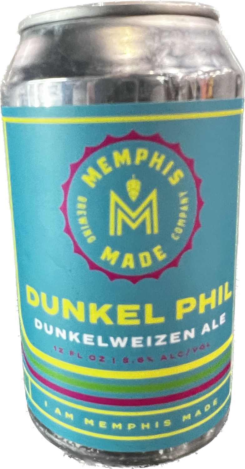 MEMPHIS MADE DUNKEL PHIL DUNKELWEIZEN ALE, 12OZ SINGLE
