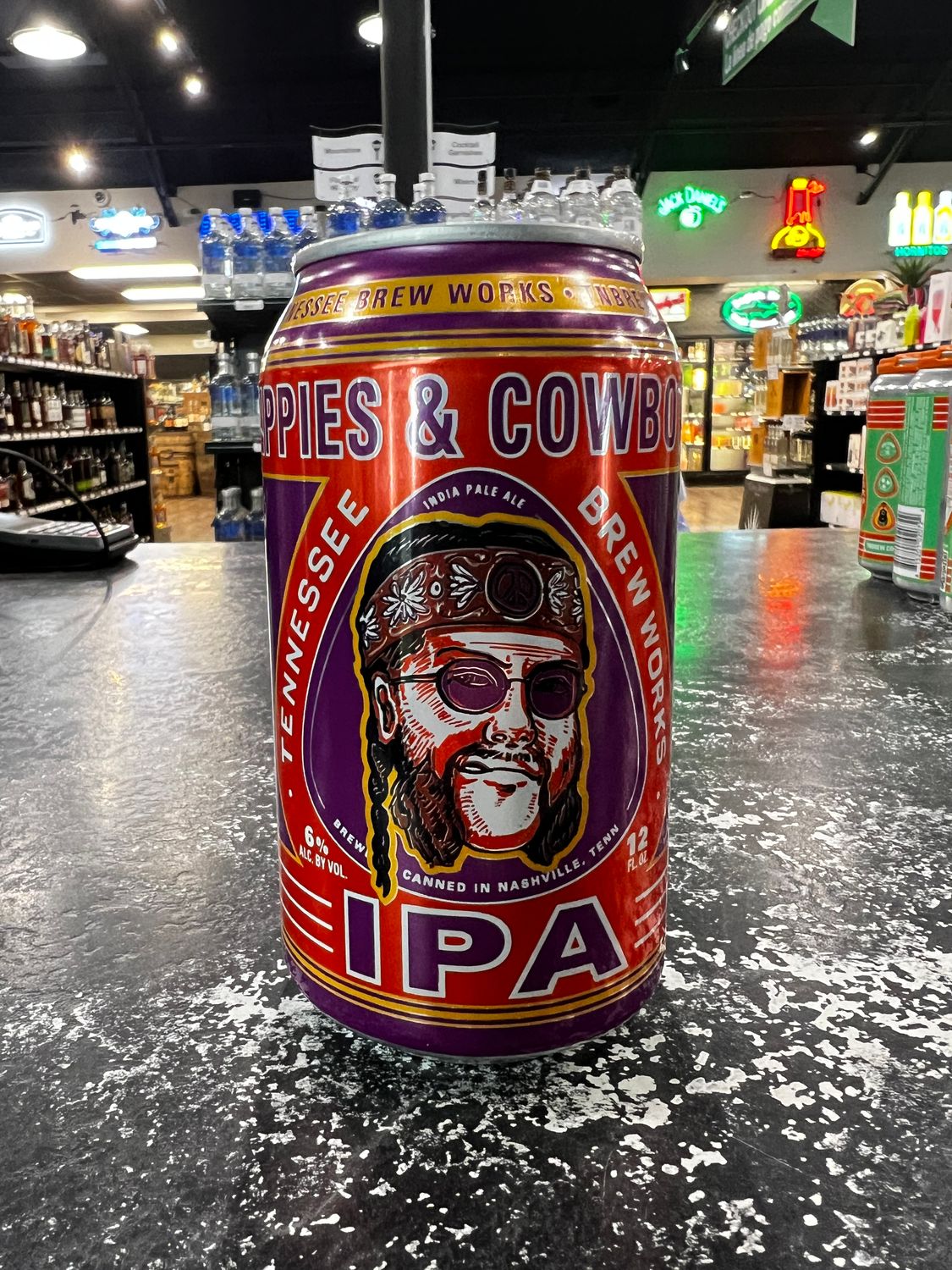 TENNESSEE BREW WORKS HIPPIES &amp; COWBOYS IPA, 12OZ SINGLE