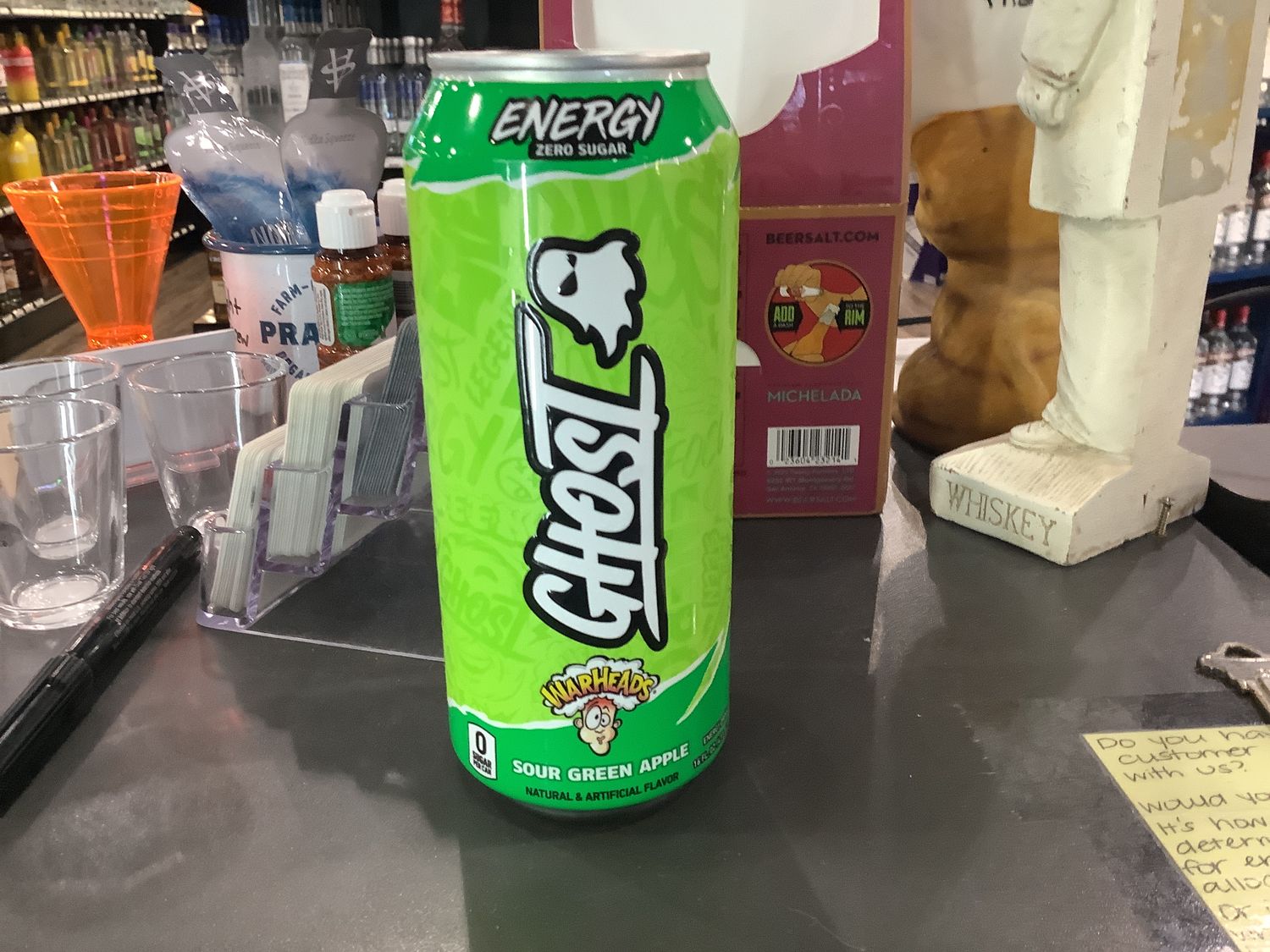 GHOST WARHEADS SOUR GREEN APPLE 16OZ