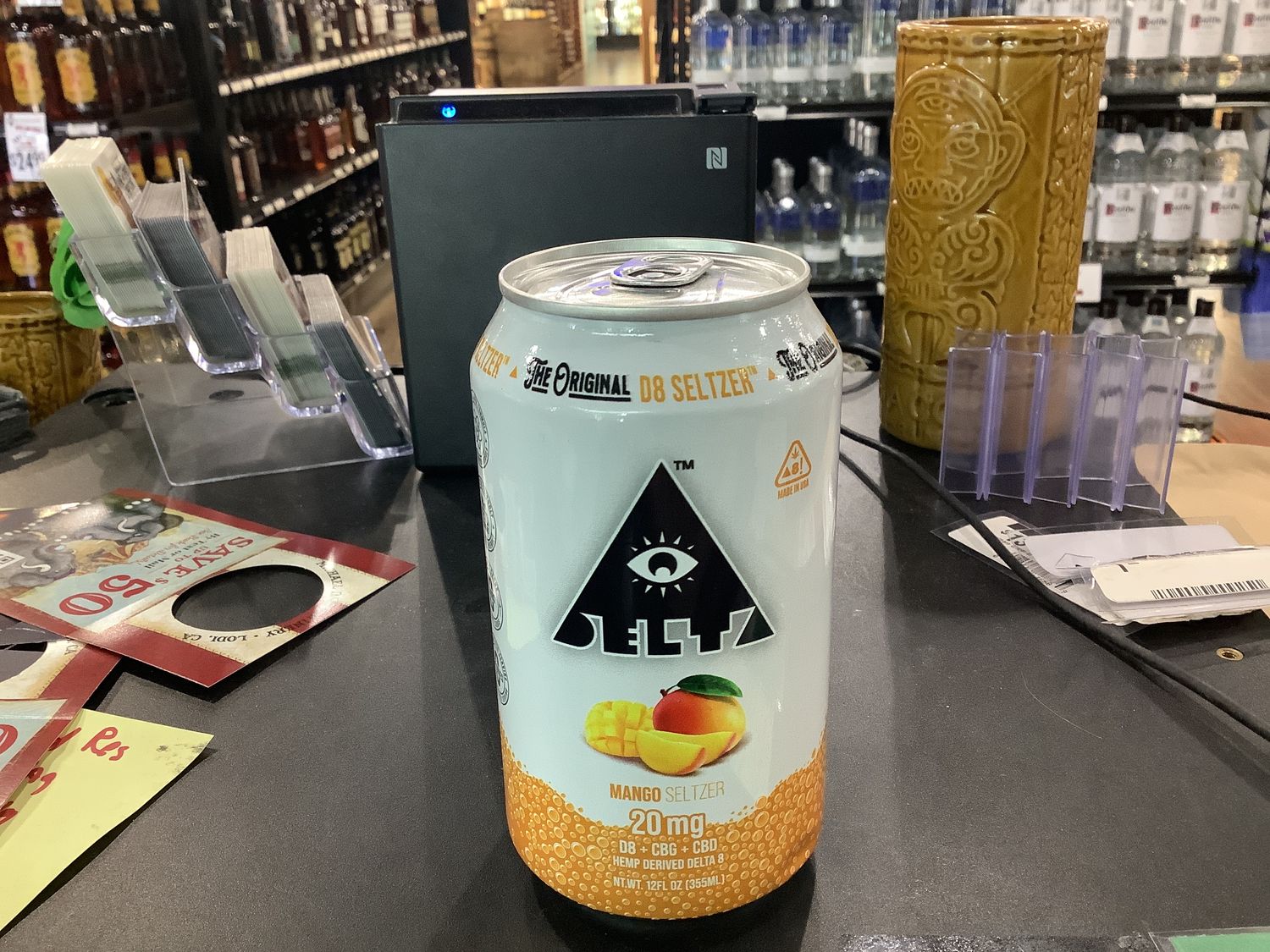DELTA 8 MANGO SELTZER 12OZ CAN
