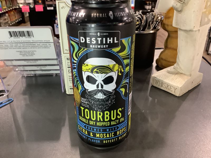 DESTIHL TOUR BUS DOUBLE DRY HOPPED HAZY IPA, 16OZ