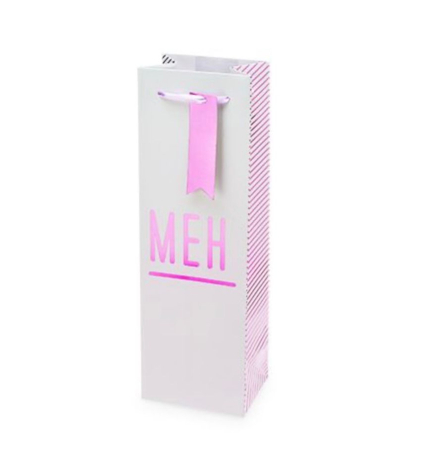 MEH. SINGLE BOTTLE GIFT BAG