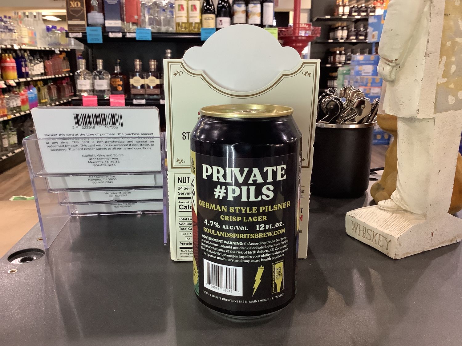 SOUL &amp; SPIRITS PRIVATE PILS 12OZ CAN