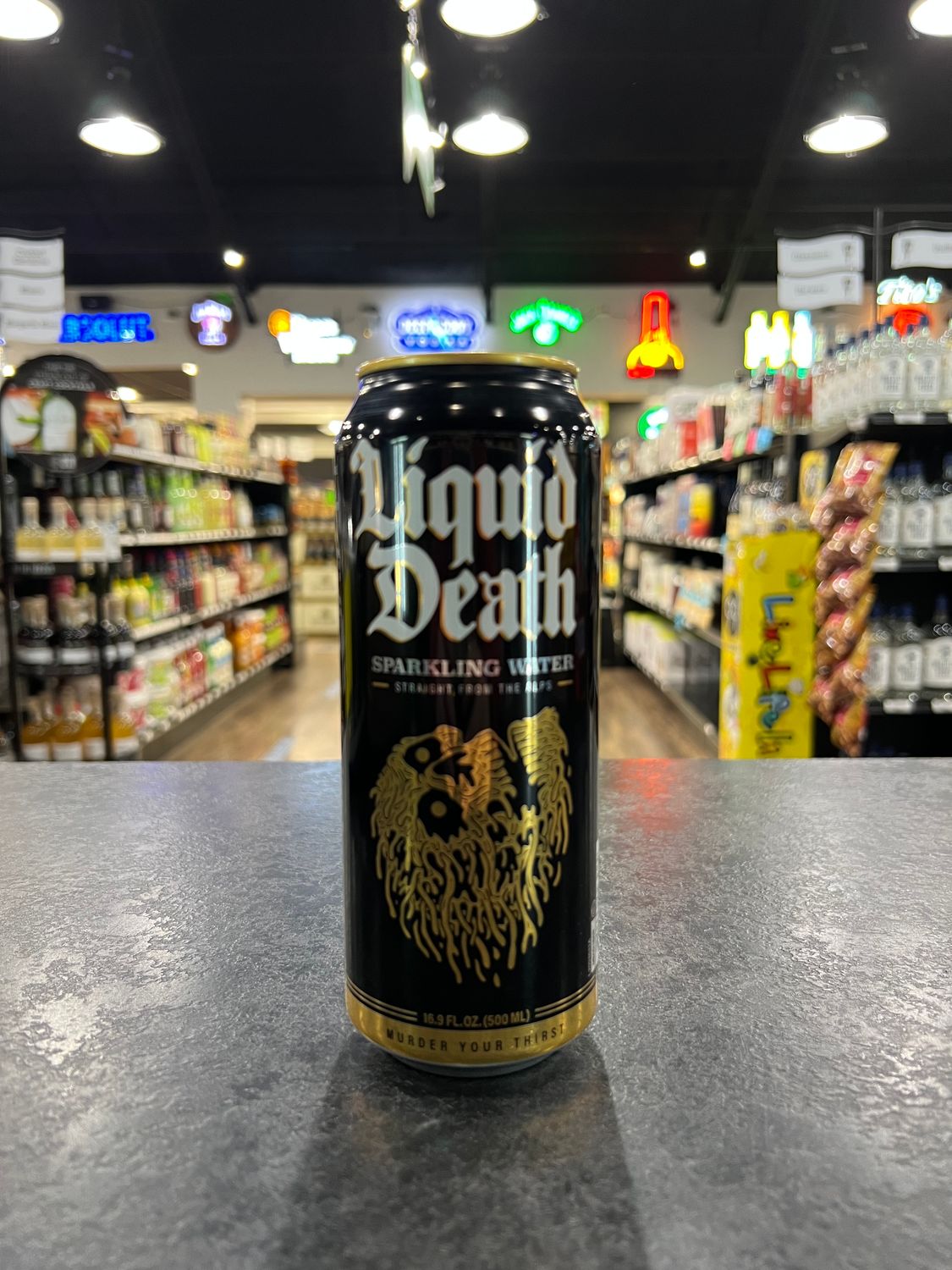 LIQUID DEATH SPARKLING WATER, 16.9OZ