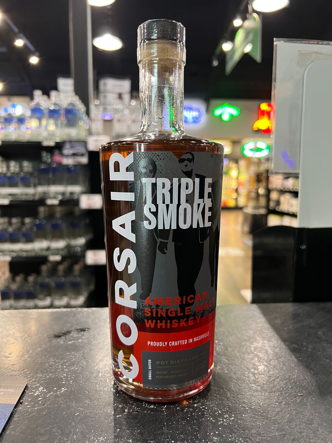CORSAIR TRIPLE SMOKE SINGLE MALT WHISKEY, 750ML