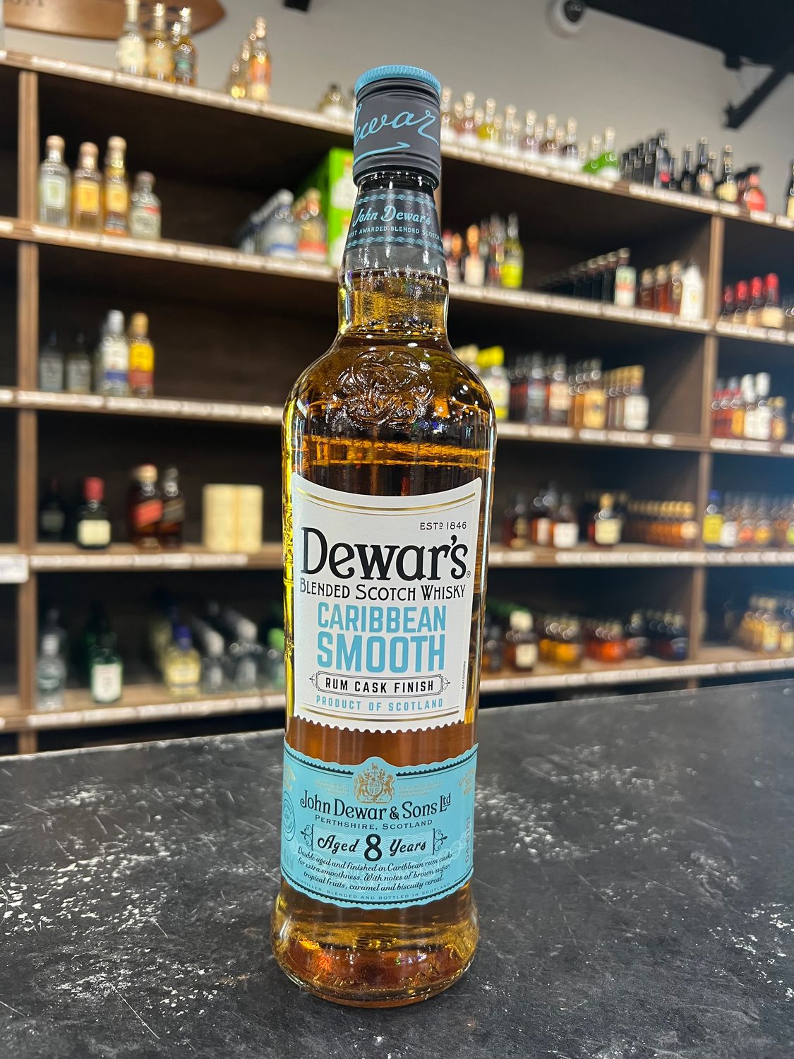 DEWAR’S 8 YR BLENDED SCOTCH CARRIBBEAN CASK, 750ML