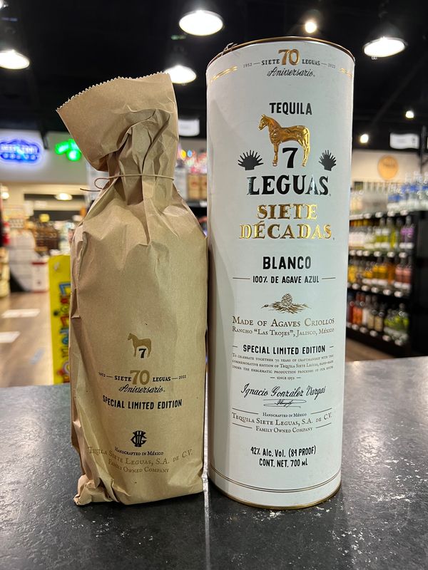 SIETE LEGUAS DECADAS BLANCO, 750ML